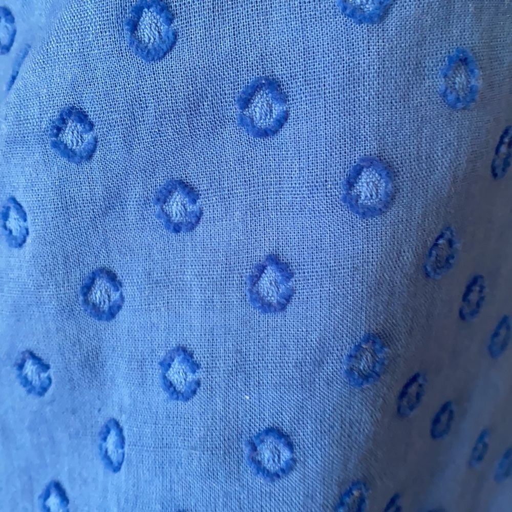 Talbots Clip Dot Ruffle Tunic S - Picture 5 of 12